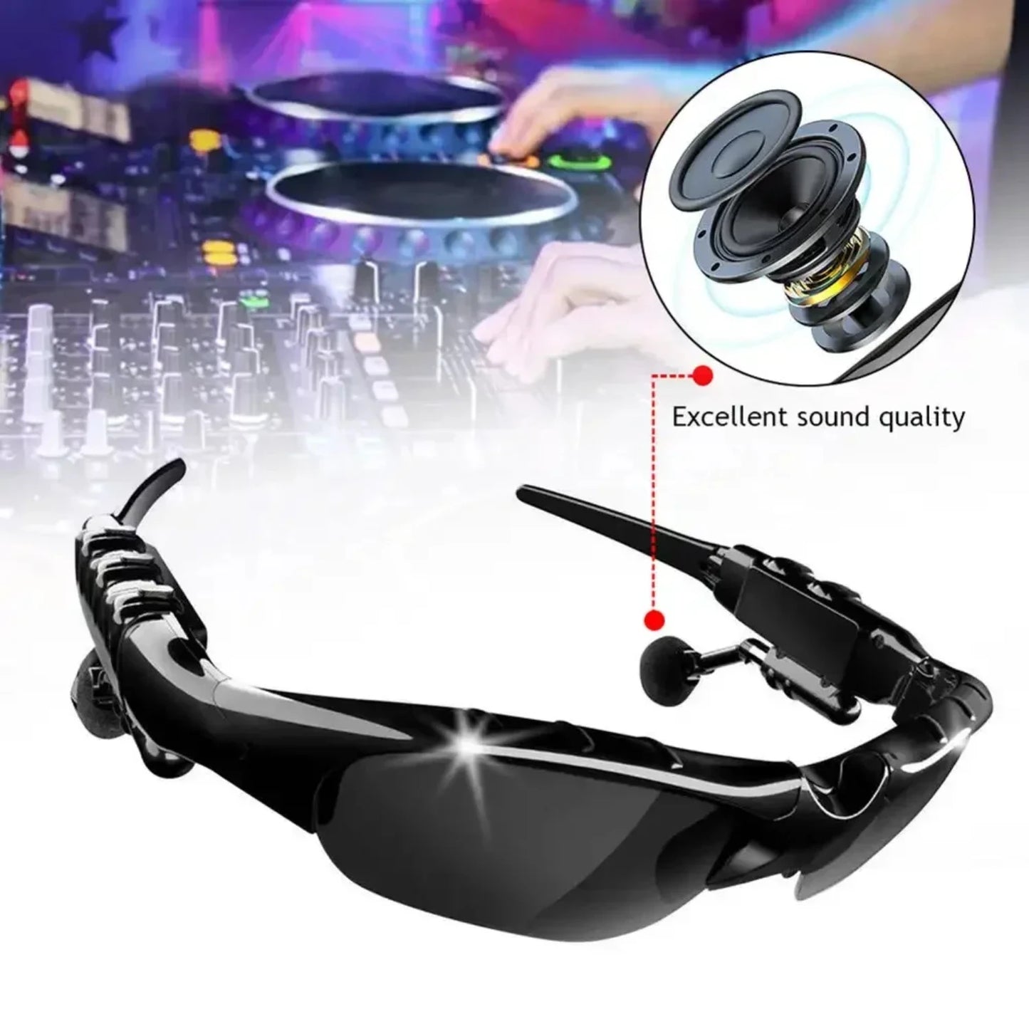 Enhanced Stereo Cycling Sunglasses - Comfortable Bluetooth 5.0 Wireless Headset - Top-rated Hands-Free Polarized Sunglasses with