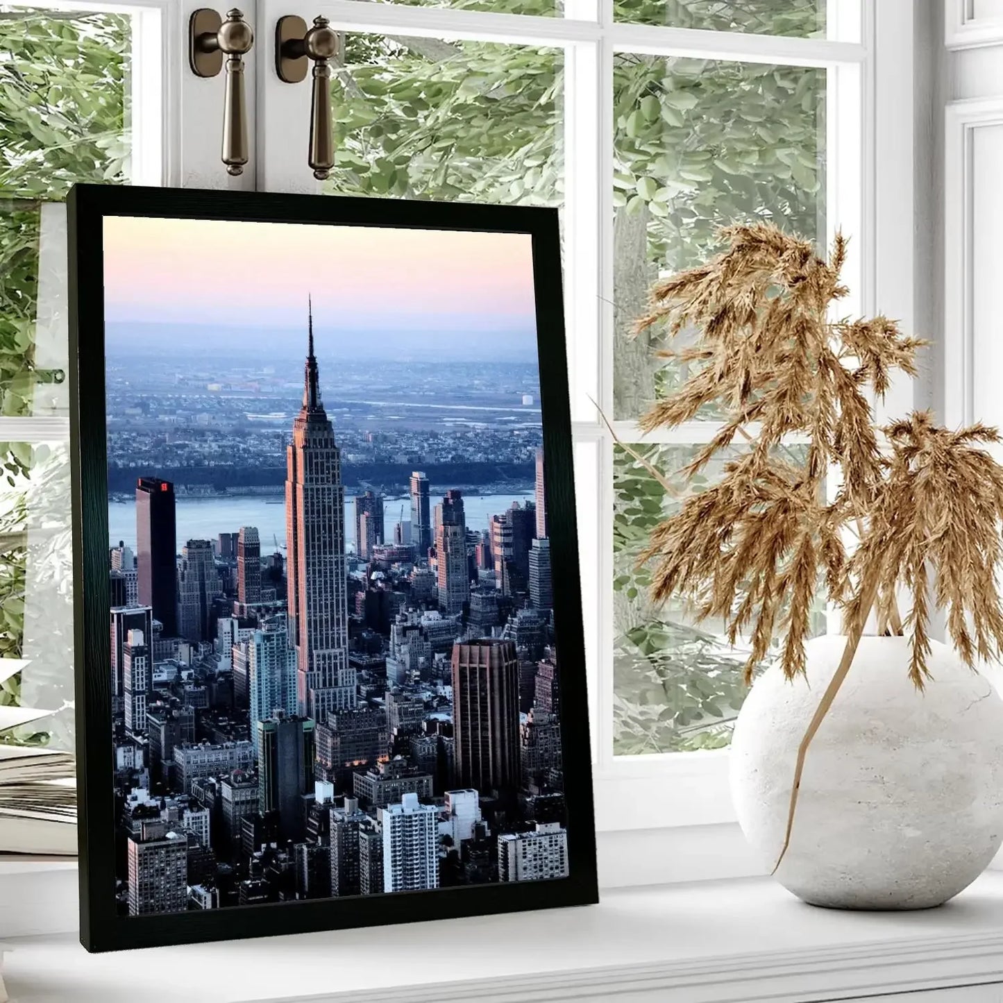 nyc skyline Poster Prints Wall Art Canvas Painting Poster For Modern Family Living Room Home Decor