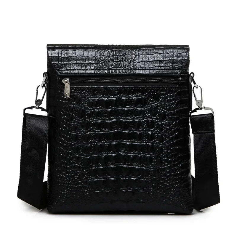 Luxury Brand Leather Men Bag Business Casual Alligator Shoulder For IPAD Male Messenger Crocodile Grain Crossbody s