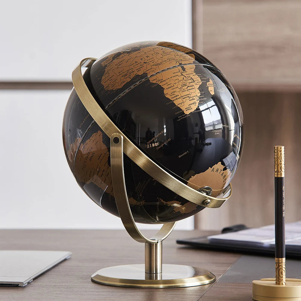 Home Decor Accessories Retro World Globe Modern Learning World Map Globe Kids Study Desk Decor Globe Geography Kids Education