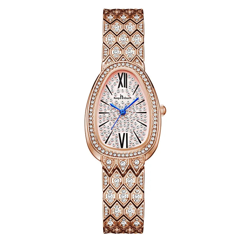 Diamond Women Watches Gold Watch Ladies Wrist Watches Luxury Brand Rhinestone Women's Bracelet Watches Female