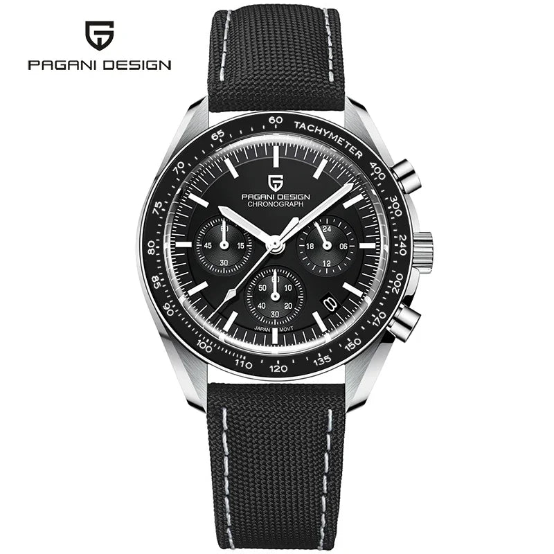 PAGANI DESIGN 2024 New V5 PD1701 Men's Watches Luxury Quartz Watch Men Sport Speed Chronograph AR Sapphire glass 100M Waterproof