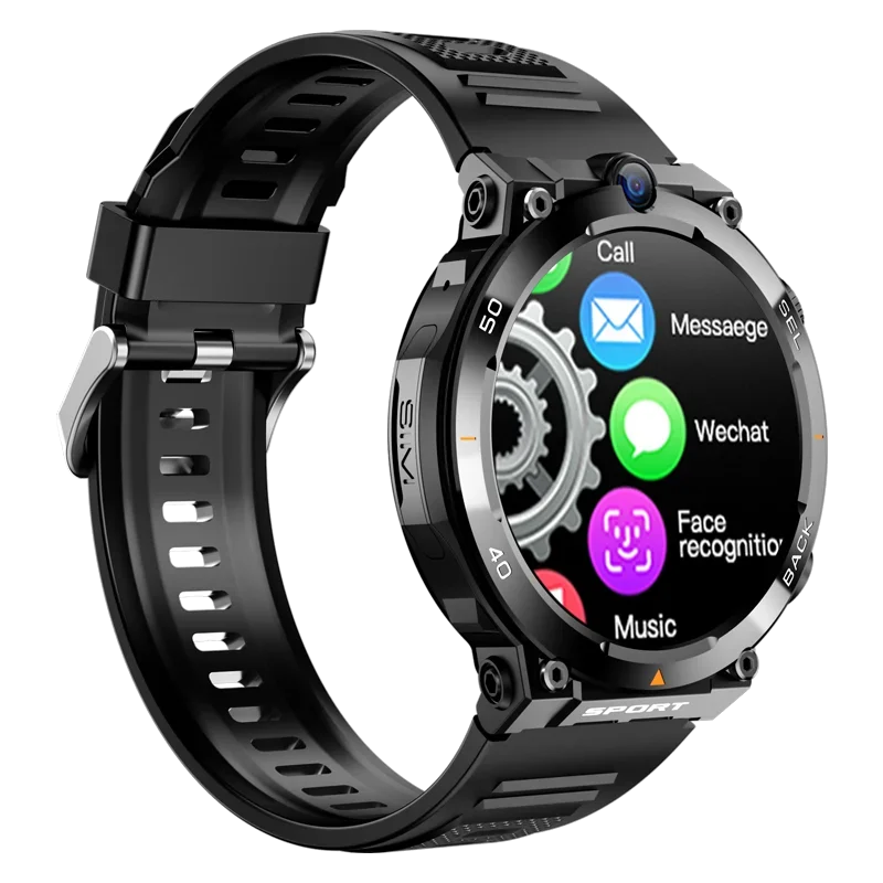 Wonlex Newest Camera Video Call GPS Smart Watch MT105 Sport Men Sim Card Android Phone Smartwatch with 2+16GB 4+64GB Memory