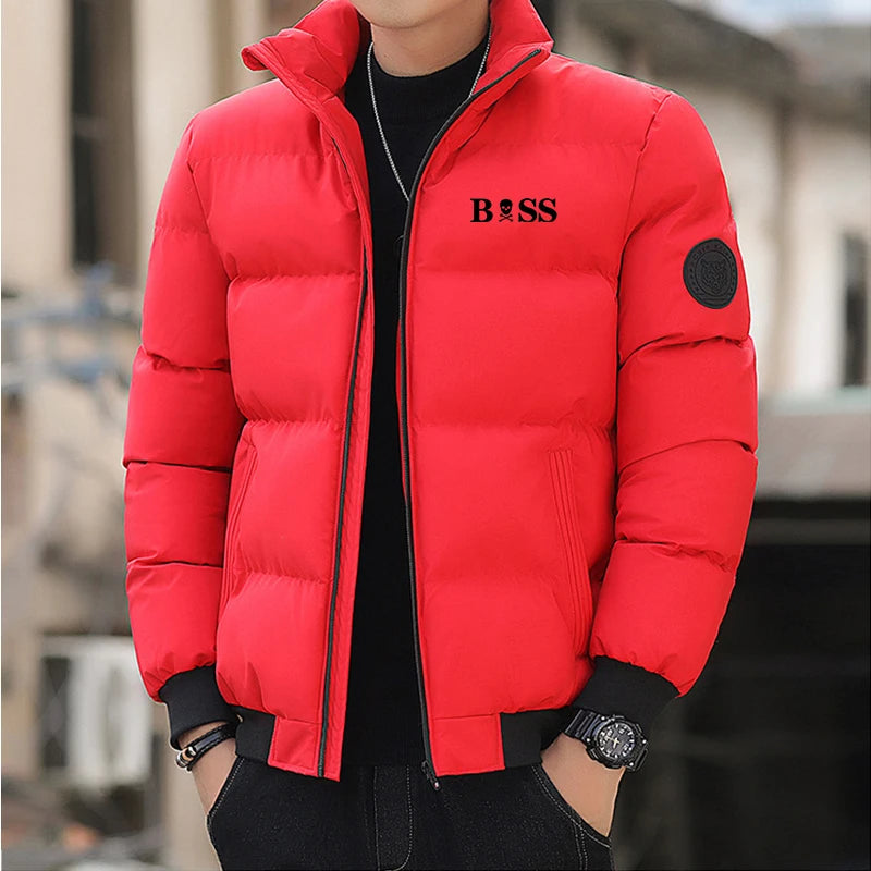 New parka jacket 2024 Men's winter jacket and coat Cotton coat Men's windproof thick thermal parka M-5XL