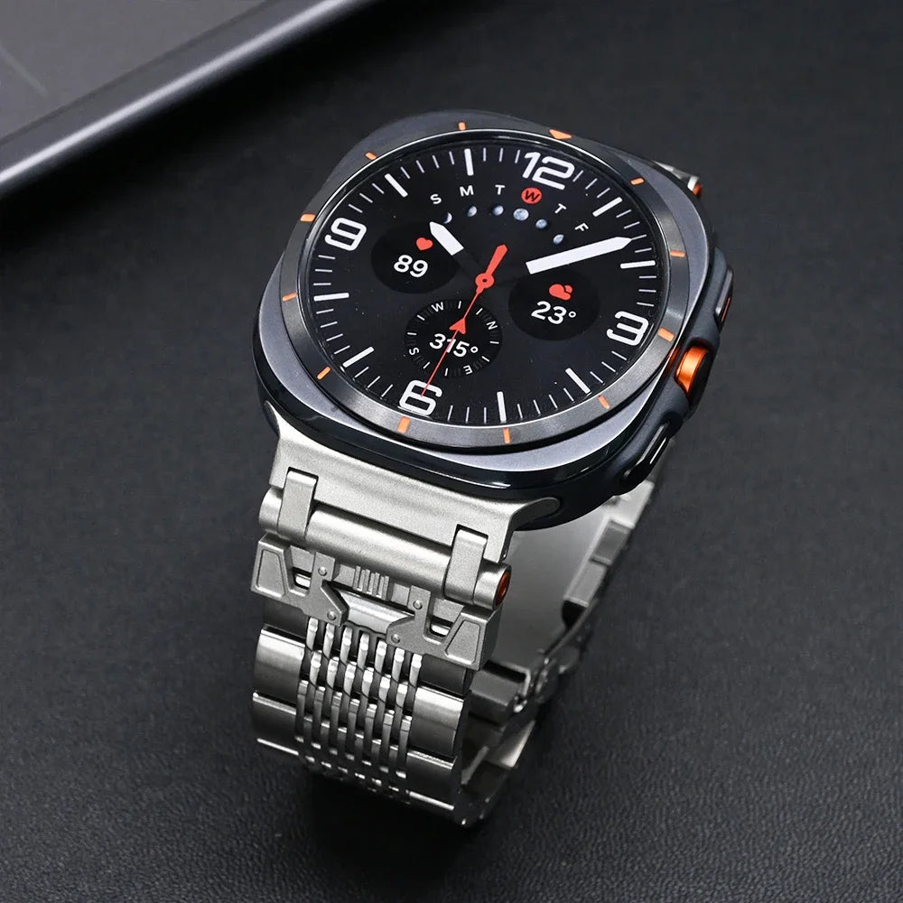 Stainless Steel Luxury Band for Samsung Galaxy Watch Ultra 47mm Bracelet No Gap Correa for SAMSUNG GALAXY galaxy ultra Men Strap