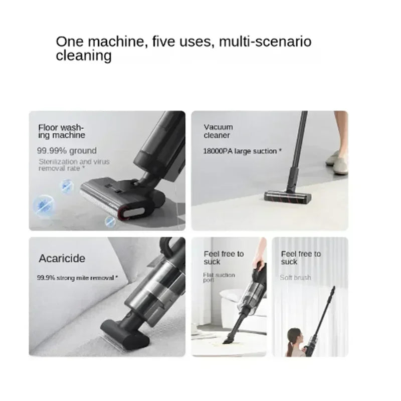 Original Dreame Scrubber Floor H13 Pro Plus Mix Multifunctional Hot Drying Washing and Vacuum All-in-one Device 18000pa