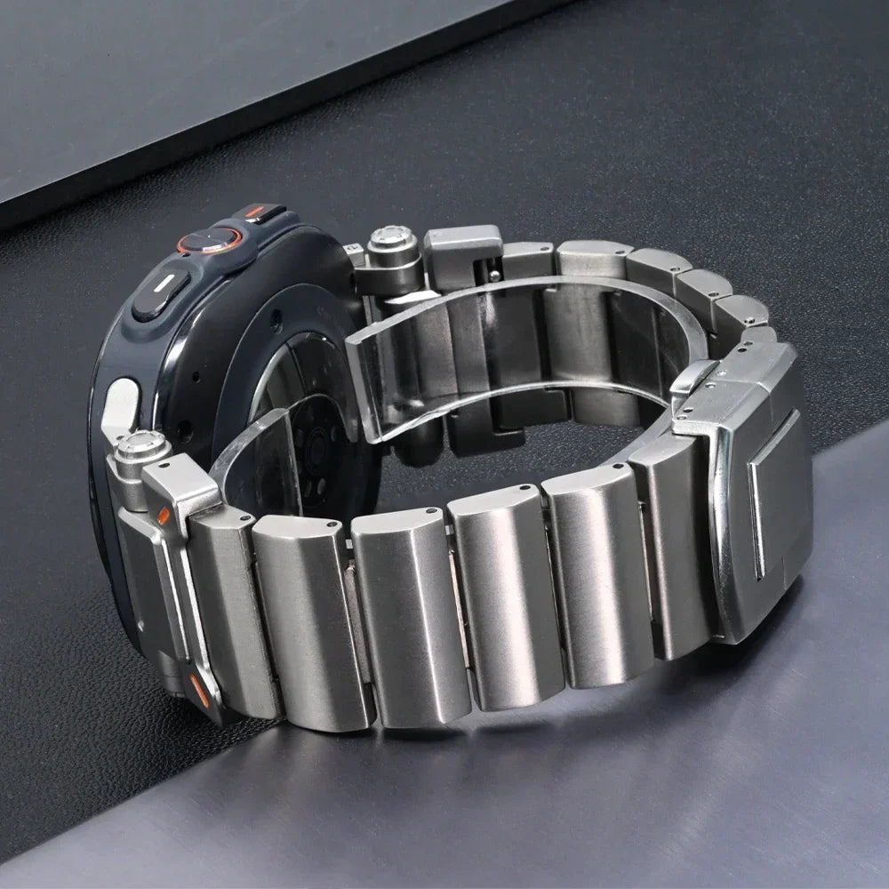 Luxury Titanium Band for Samsung Galaxy Watch Ultra 47mm Stainless Steel Men Bracelet for SAMSUNG ULTRA 47 Metal Business Strap