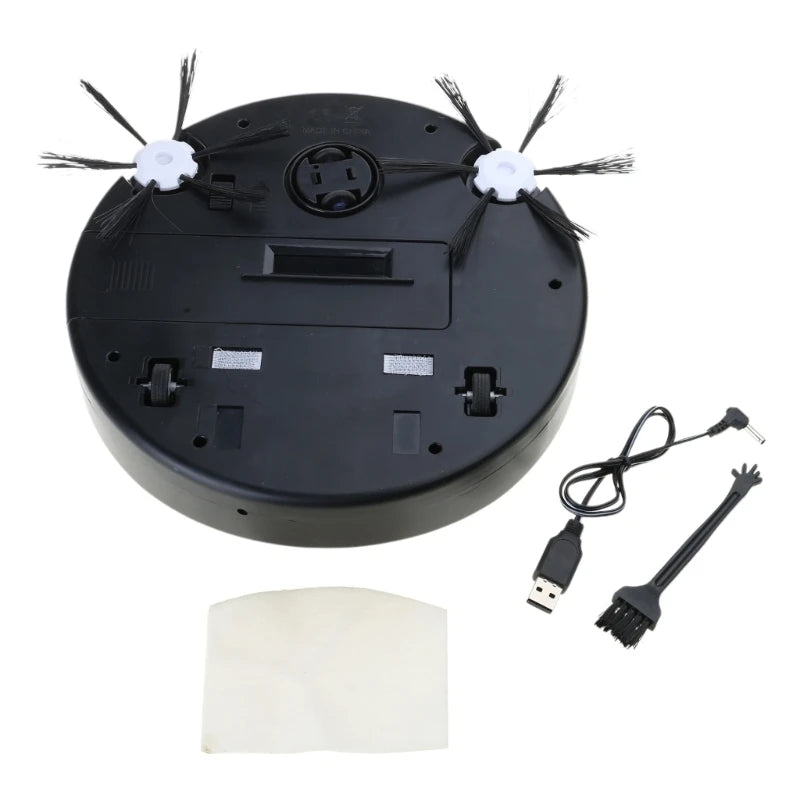 Mini Mute Robot Vacuum Cleaner 2.4'' 3-in-1 Wet/Dry Use for All Kind Flat Floor Drop Shipping