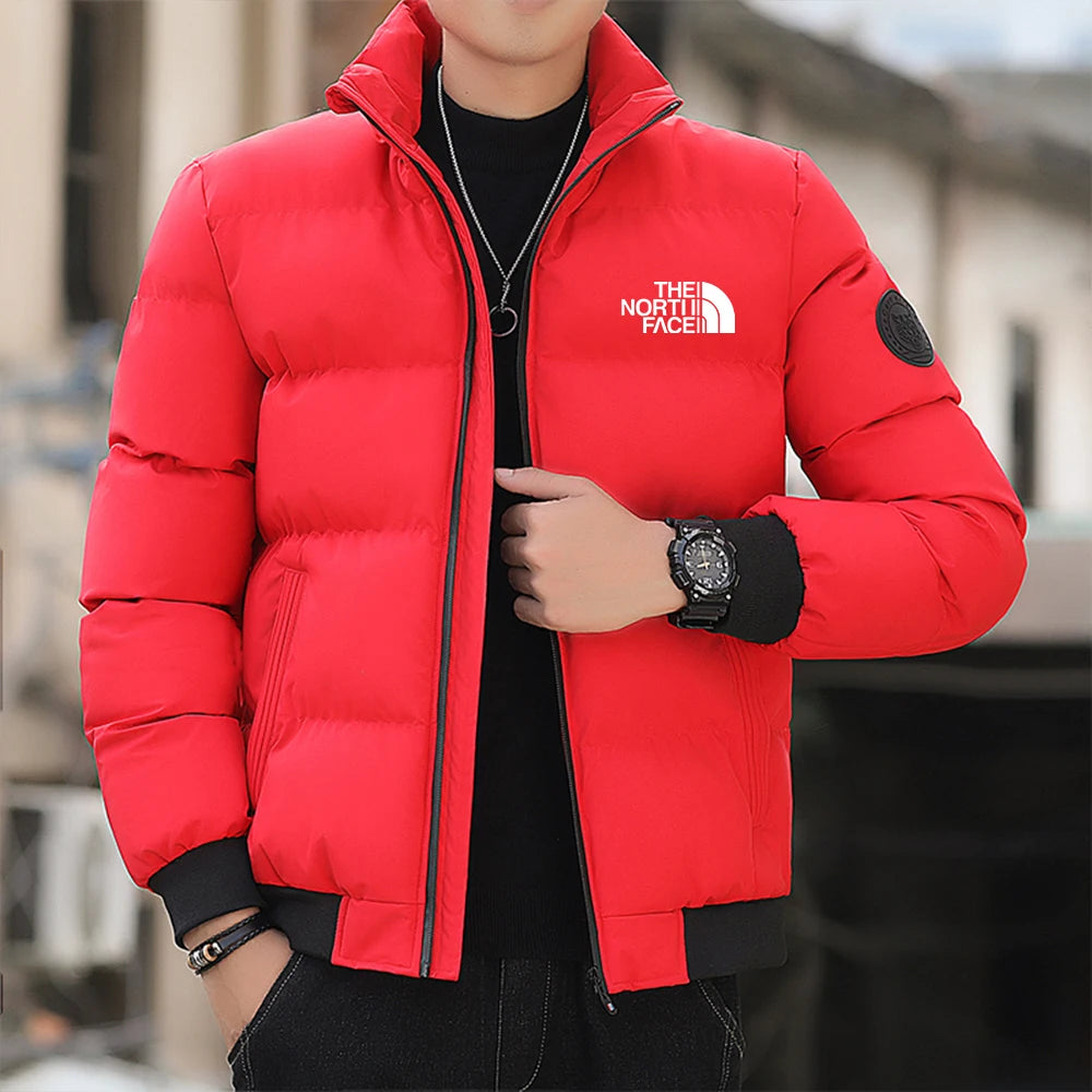 Fashionable and casual men's winter jacket outerwear cotton 2024 new coat windproof thick warm men2024