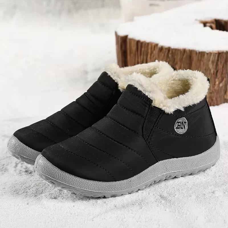 2024 Women's Boots Warm Fur Winter Boots Fashion Men's Waterproof Snow Boots Ankle Winter Shoes Women's Winter Shoes