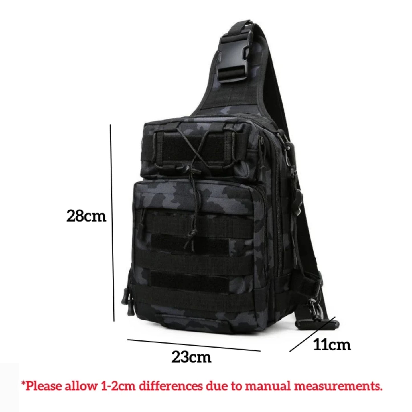 Outdoor Chest  Men Fishing Tackle  Multifunction Sling Single Shoulder Bags Camping Hiking Hunting Tactical Handbag