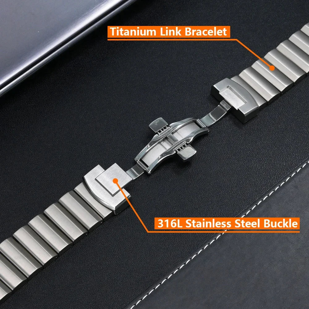 Titanium Strap for Google Pixel Watch 3 45mm Luxury Men Link Bracelet for Pixel Watch3 45mm metal Wristband Replaced Accessories