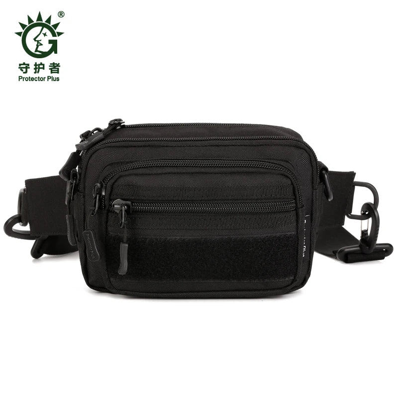 Molle Shoulder/Messenger Crossbody Bag Men 1000D Nylon Travel Fanny Assault Male Waist Pack Belt Clutch Cell Phone Bag