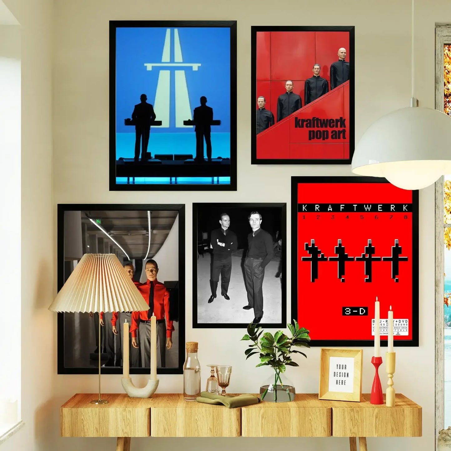 Kraftwerk Poster Prints Wall Art Canvas Painting Poster For Modern Family Living Room Home Decor