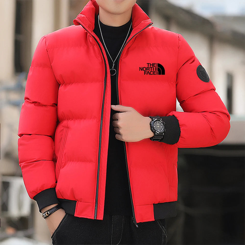 Fashionable and casual men's winter jacket outerwear cotton 2024 new coat windproof thick warm men2024