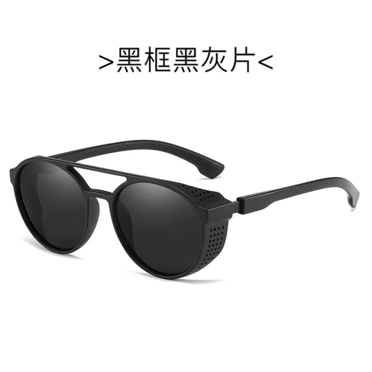 High-Quality and Stylish Polarized Round Sunglasses for Men and Women - Perfect Eyewear for Motorcycle Riding, Fishing, Running,