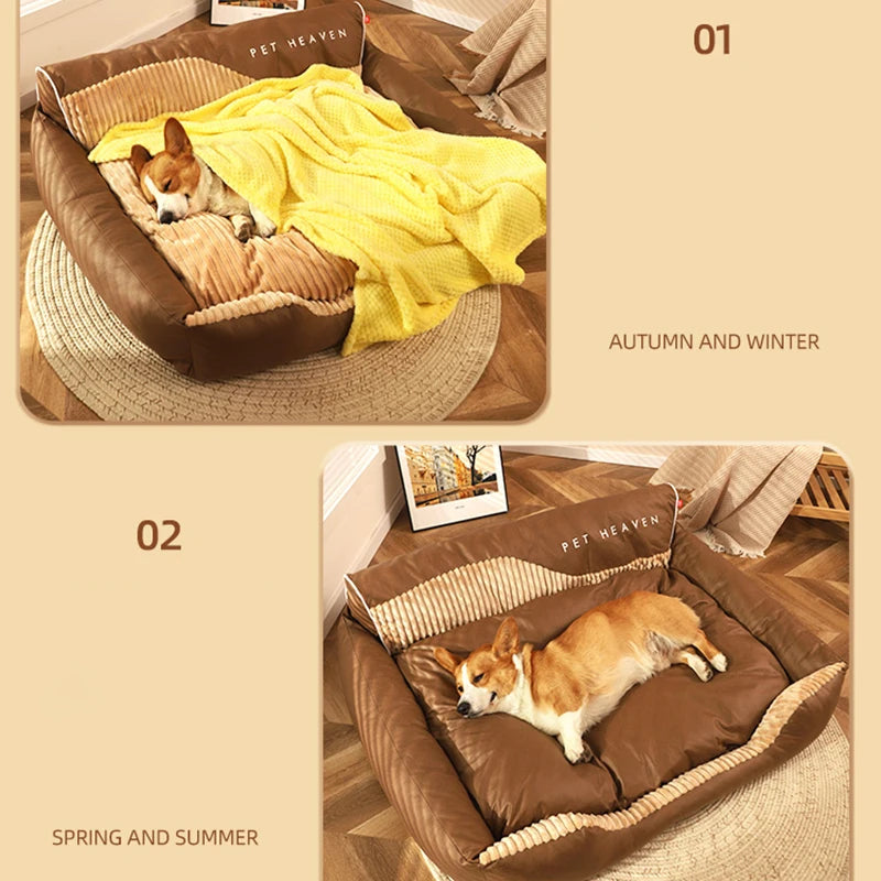 HOOPET Large Size Dog Bed Padded Cushion  Sleeping Beds and Houses for Cats Super Soft Durable Mattress Removable Pet Mat