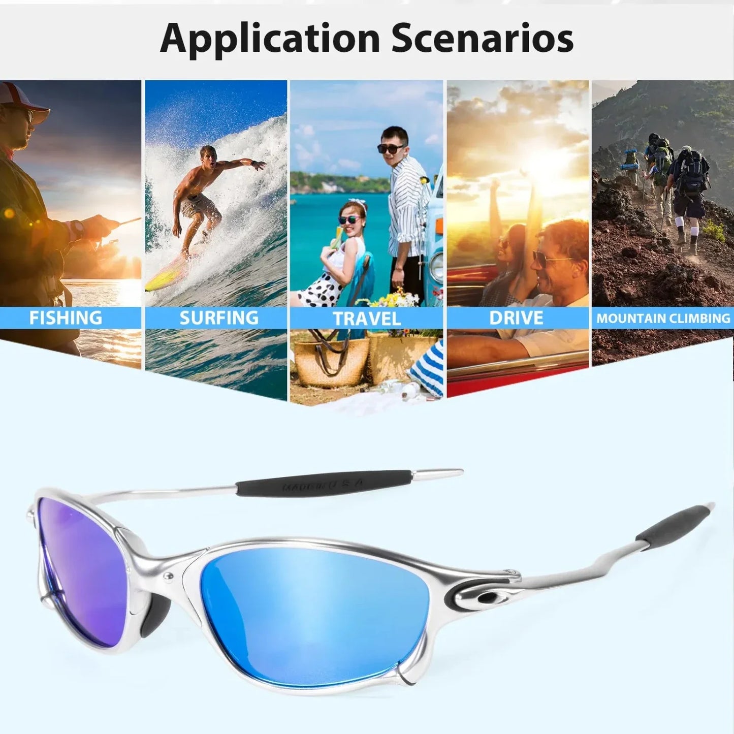 New Polarized Sunglasses Men Cycling Fishing Driving Glasses Outdoor Sports UV400 Sun Glasses Eyewear Male Women Goggles