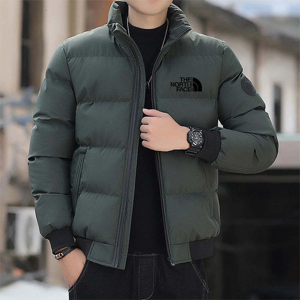 Fashionable and casual men's winter jacket outerwear cotton 2024 new coat windproof thick warm men2024