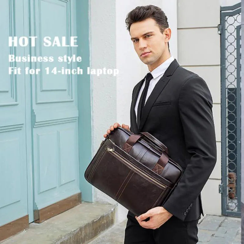 Men's briefcase New Trend leather Men's Bag luxury Handbag Fashion Shoulder Bag High-quality Business Bag Crossbody Bag