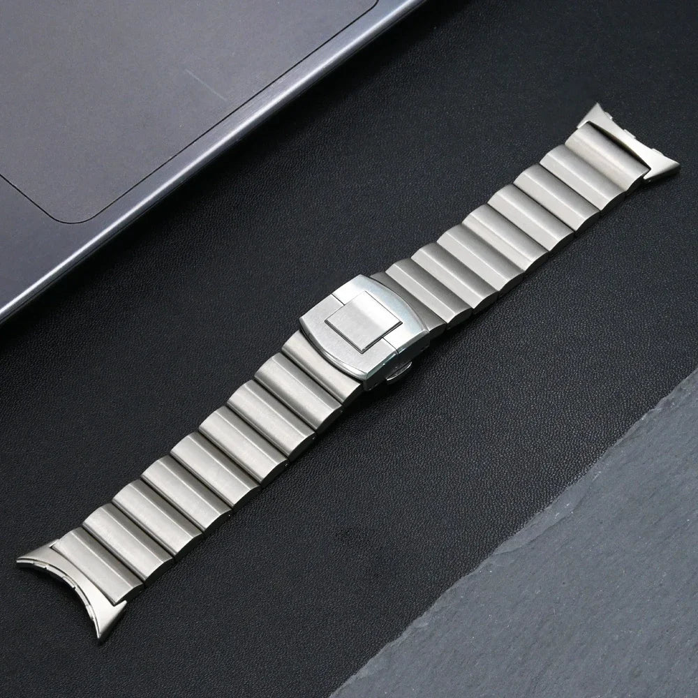 Titanium Strap for Google Pixel Watch 3 45mm Luxury Men Link Bracelet for Pixel Watch3 45mm metal Wristband Replaced Accessories