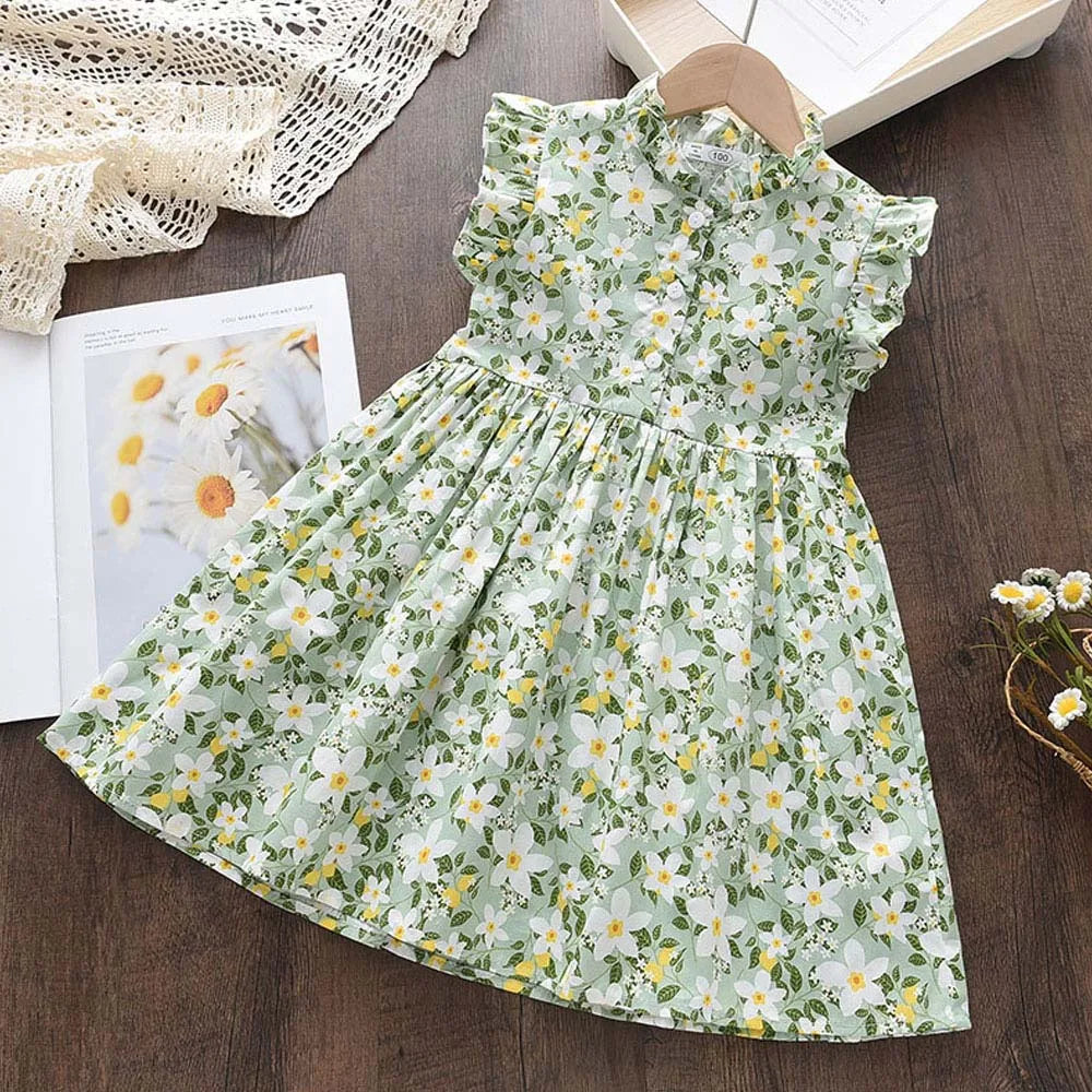 Menoea Girls Wedding Dress 2023 Summer Fashion Girl Kids Party Dresses Starry Sequins Outfits Gown Children Princess Clothes