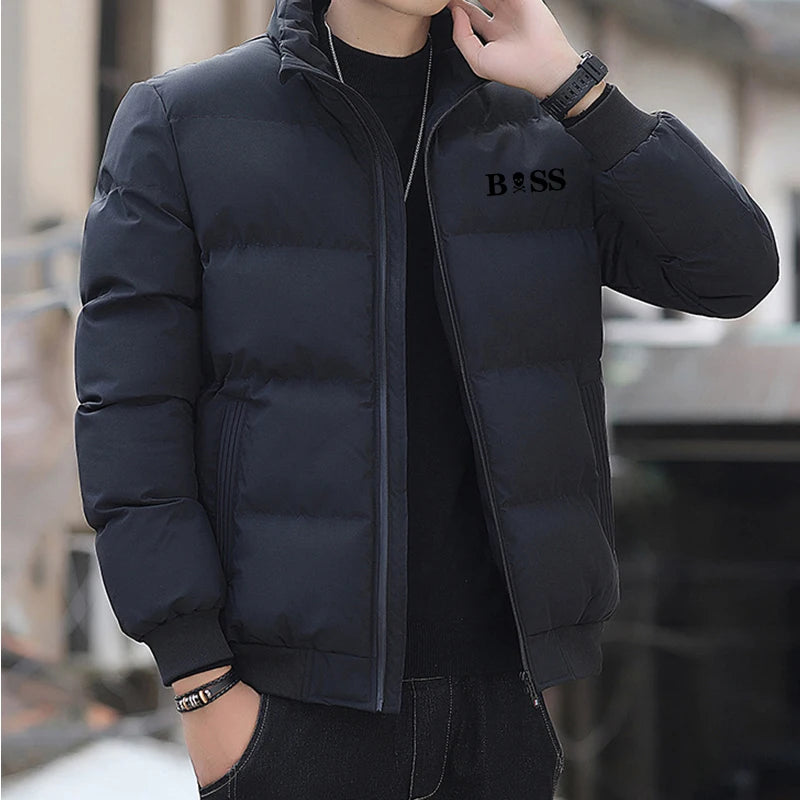 New parka jacket 2024 Men's winter jacket and coat Cotton coat Men's windproof thick thermal parka M-5XL