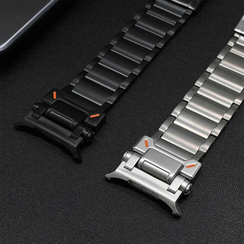 Titanium Mens Strap For Samsung Galaxy Watch Ultra 47mm Luxury Metal Band For SAMSUNG GALAXY Watch ULTRA 47mm 7 Bracelet Correa