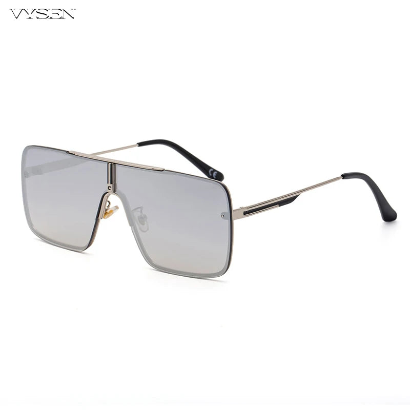 Fashion Oversized Square Sunglasses For Men Metal Frame Sun Glasses 2024 Luxury Brand Design Sunglass Male Retro Shades Eyewear