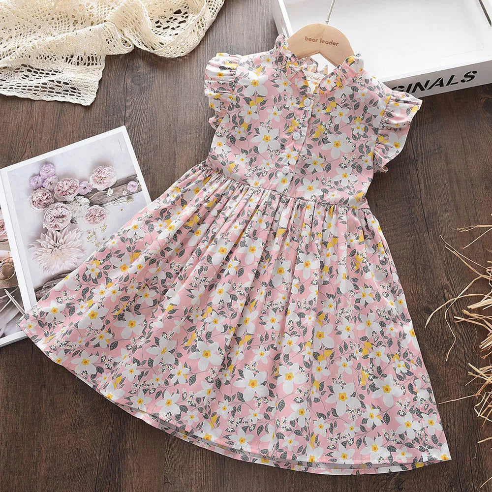 Menoea Girls Wedding Dress 2023 Summer Fashion Girl Kids Party Dresses Starry Sequins Outfits Gown Children Princess Clothes