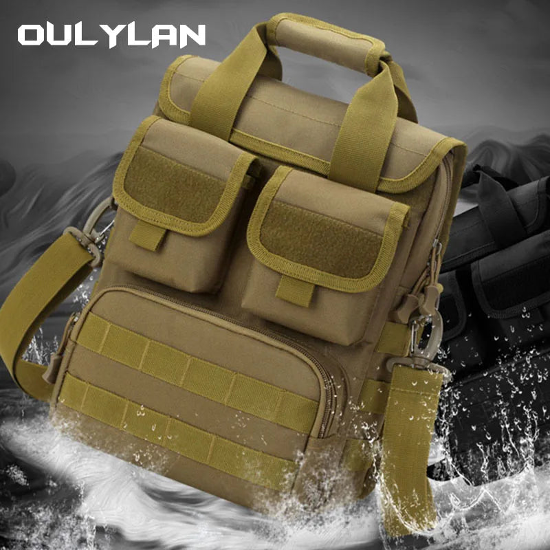 Men's Messenger Bag Tool Bag Outdoor Tactical Handbag Men A4 Size Shoulder Bags Camouflage