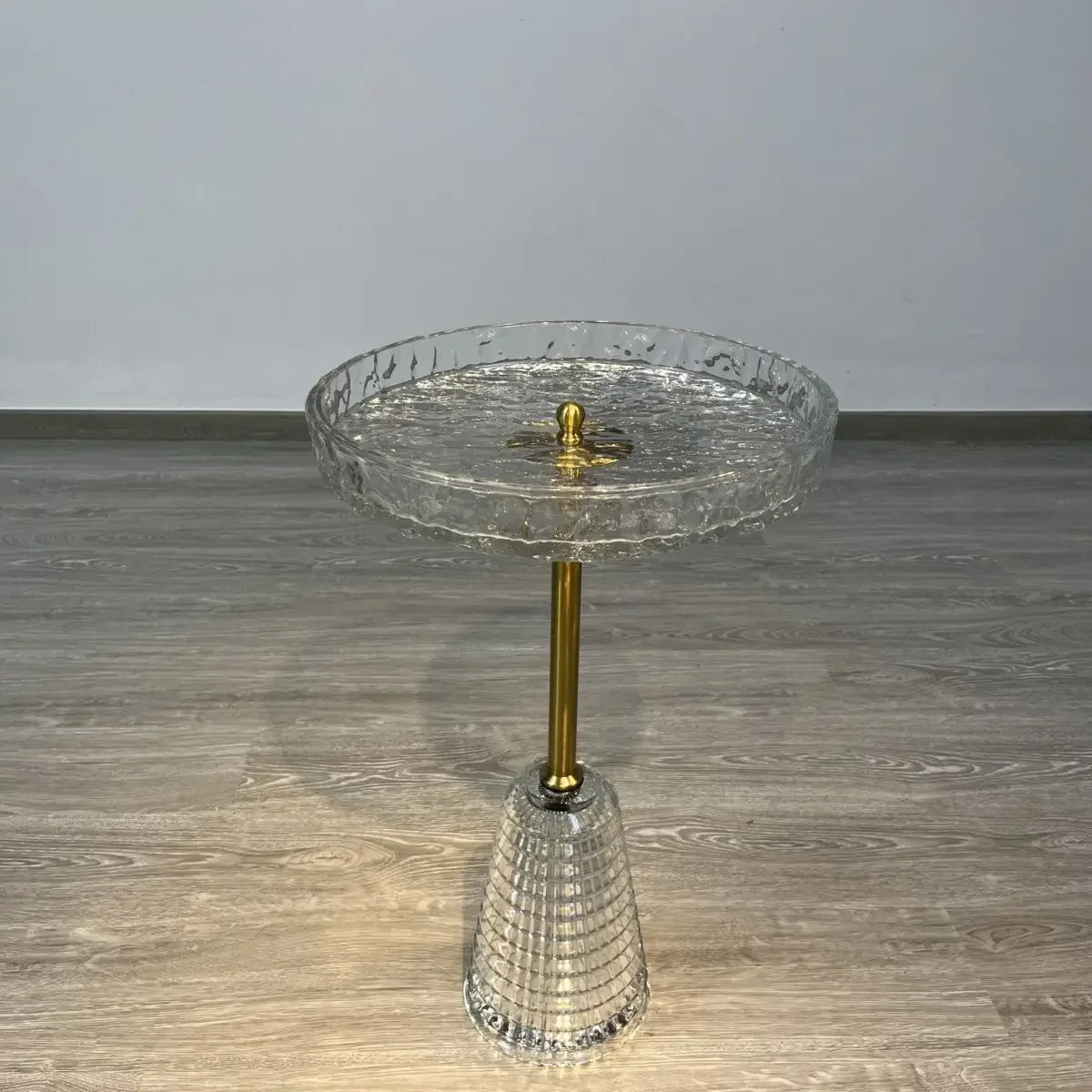 Nordic acrylic transparent edge table, light luxury small apartment, living room, simple coffee table, artistic circle