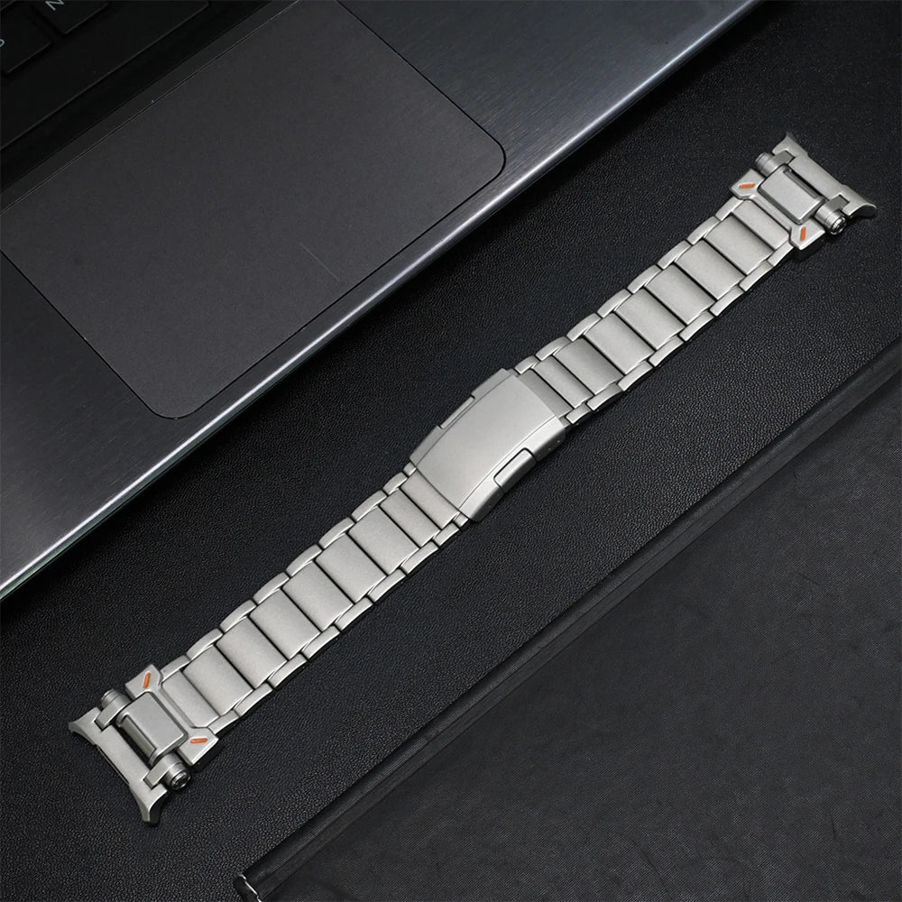 Titanium Mens Strap For Samsung Galaxy Watch Ultra 47mm Luxury Metal Band For SAMSUNG GALAXY Watch ULTRA 47mm 7 Bracelet Correa