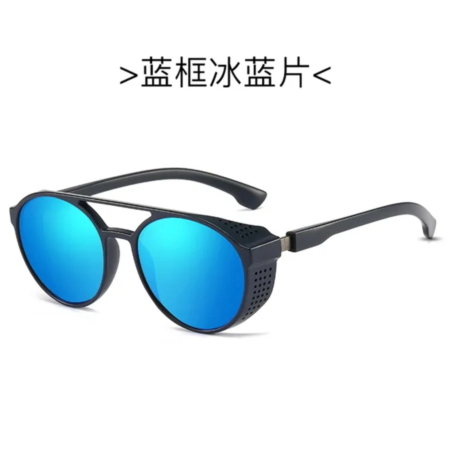 High-Quality and Stylish Polarized Round Sunglasses for Men and Women - Perfect Eyewear for Motorcycle Riding, Fishing, Running,