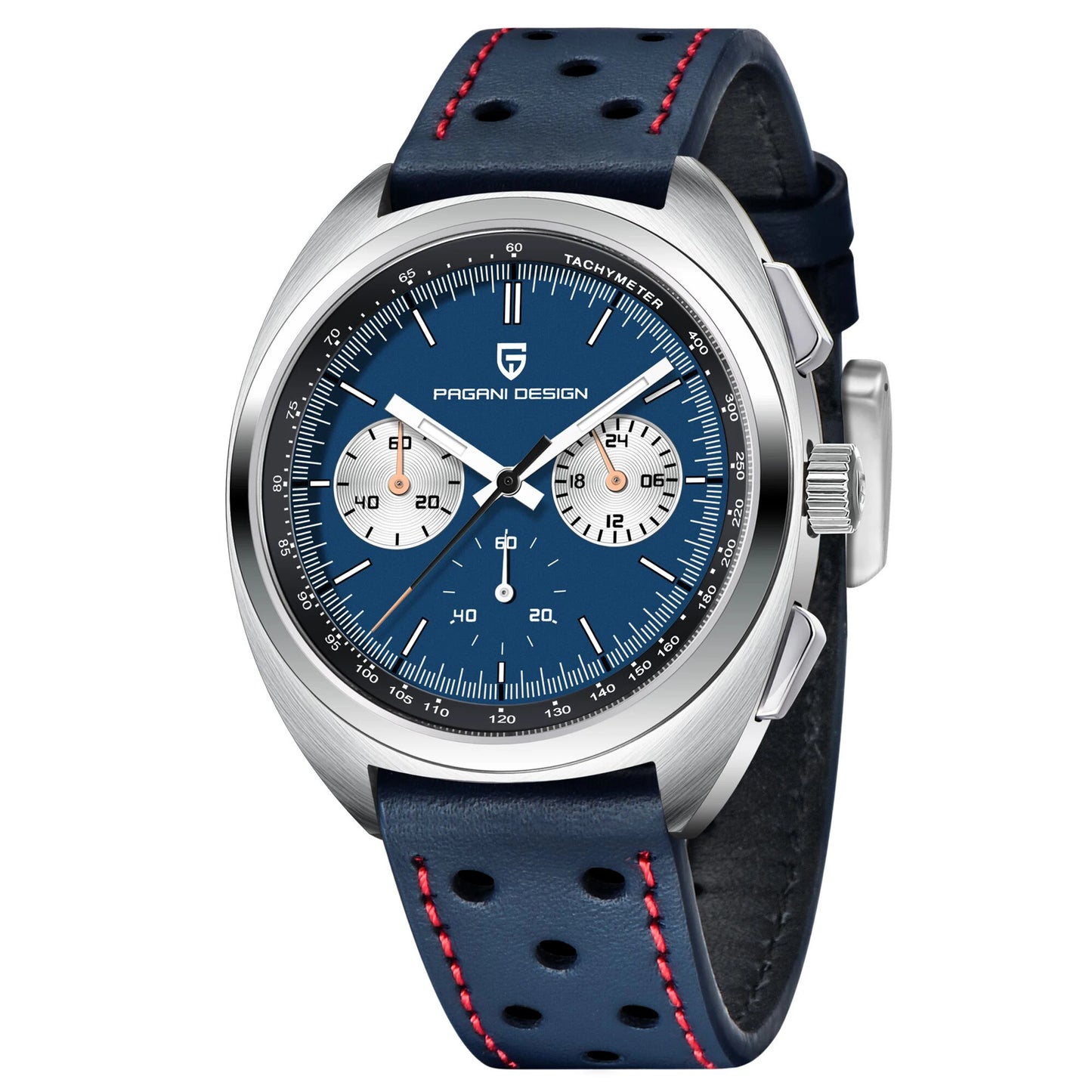 PAGANI DESIGN 2024 New Panda Dial Men Watches Luxury Quartz Watch For Men Japan VK63 Sport Chronograph Sapphire glass Wristwatch