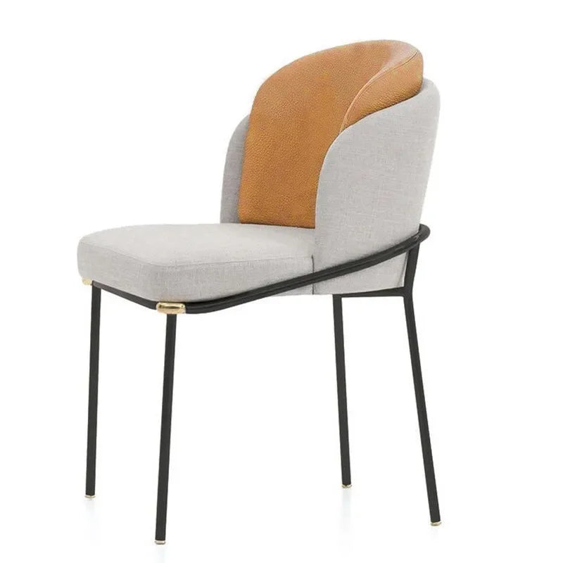 Italian Light Luxury High-end Dining Chairs Simple Household Backrest Chairs Hotel Restaurant Chairs Designer Negotiation Chair