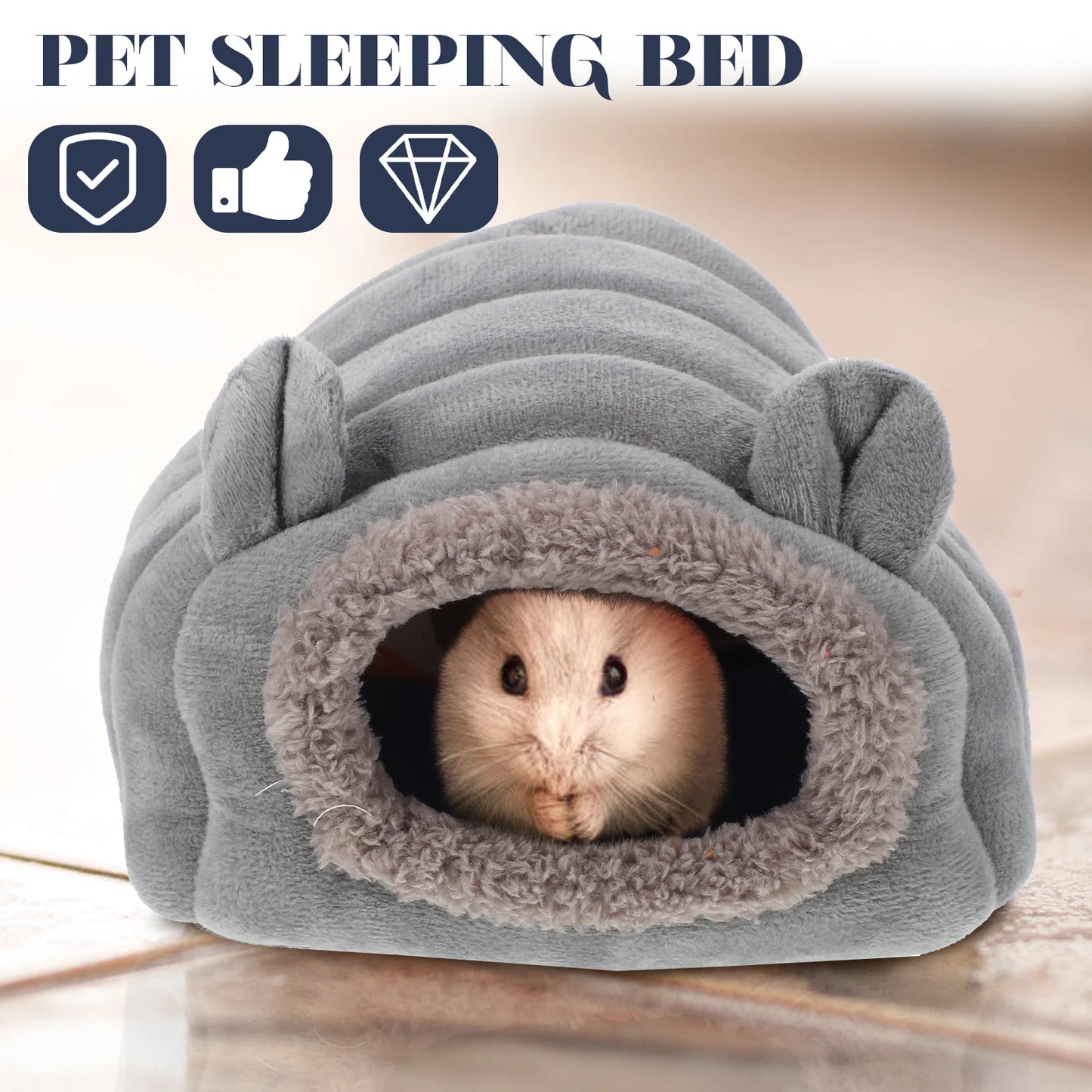 Hamster Nest Supplies Accessories Plush House Guinea Pig Bed Rabbit Sleeping Pet