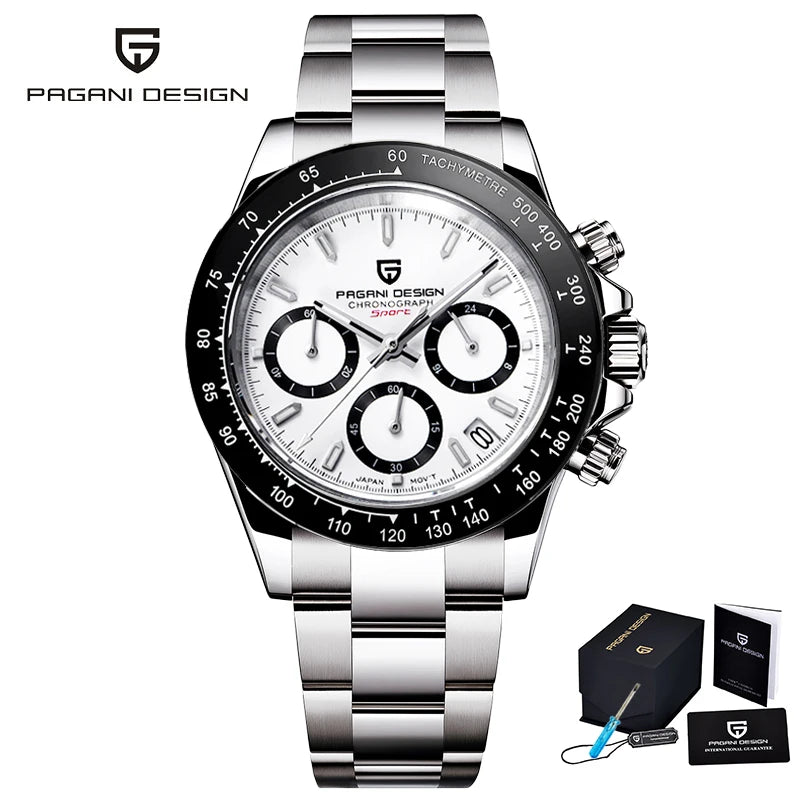 PAGANI DESIGN 2024 New Men's Watches Quartz Business Watch Mens Watches Top Brand Luxury Watch Men Chronograph VK63 Reloj Hombre