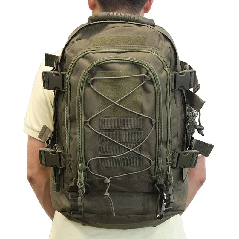 60L Male Travel Tactical backpack Large Hiking Camping backpack Expandable Army Backpacks Molle  3 Day Assault Pack Rucksacks