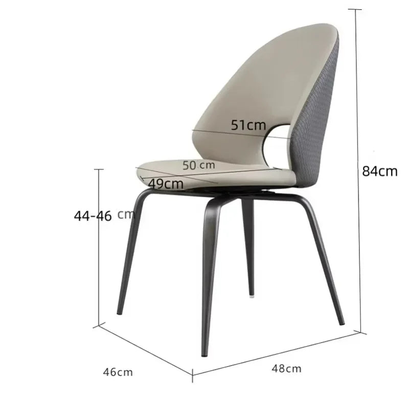 Modern Relaxing Comfortable Chair Nordic Beauty Salon Dining Chair Hotel Rotatable Sillas De Comedor Dinning Tables Sets