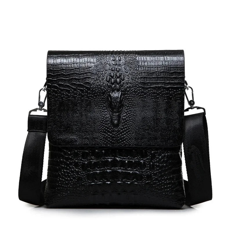 Luxury Brand Leather Men Bag Business Casual Alligator Shoulder For IPAD Male Messenger Crocodile Grain Crossbody s