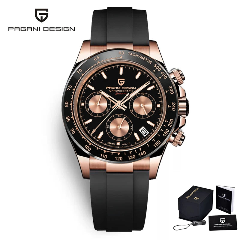 PAGANI DESIGN 2024 New Men's Watches Quartz Business Watch Mens Watches Top Brand Luxury Watch Men Chronograph VK63 Reloj Hombre